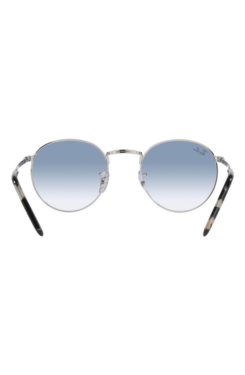Ray-Ban New Round 50mm Phantos Sunglasses, Alternate, color, Silver