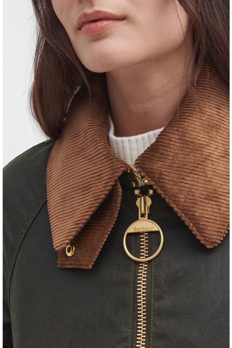 Allerston Water Resistant Waxed Cotton Jacket, Alternate, color, ARCHIVE OLIVE/ BEECH/ ANCIENT