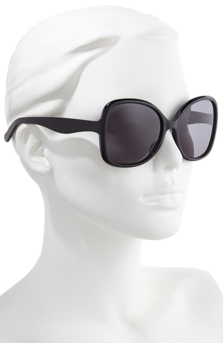 Rebecca Minkoff Lark2 58mm Butterfly Sunglasses, Alternate, color,