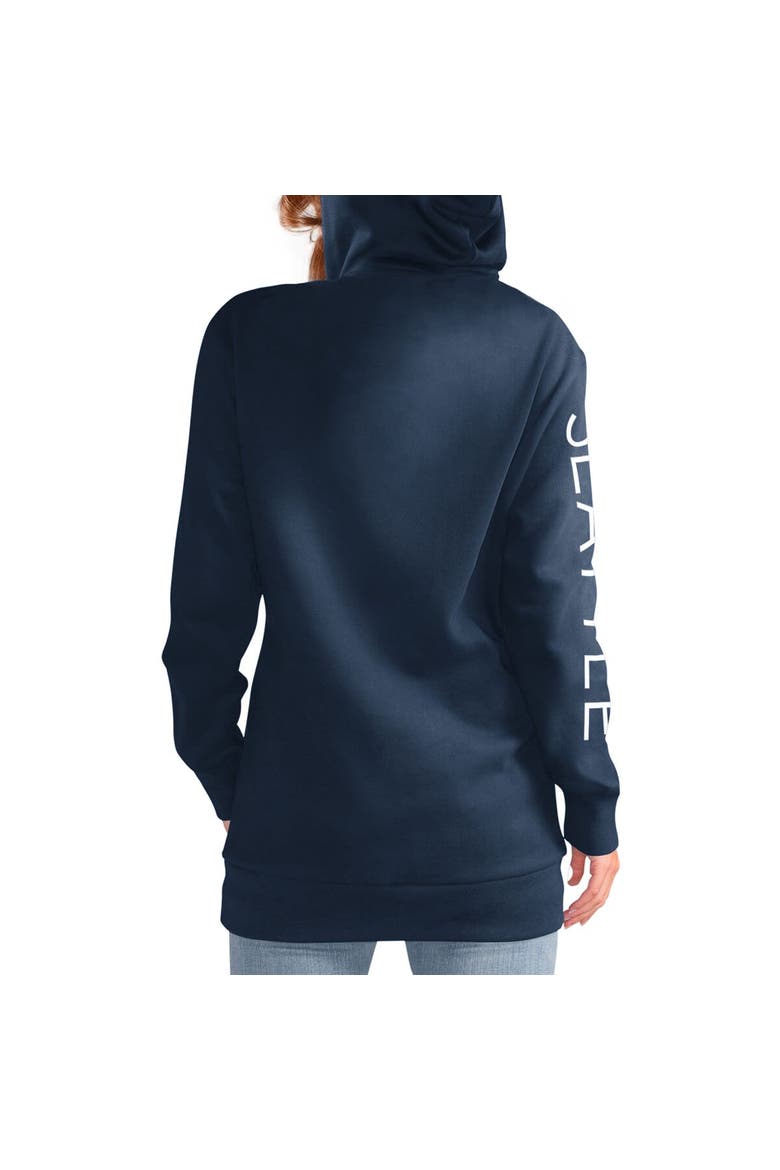 Women's G-III 4Her by Carl Banks Deep Sea Blue Seattle Kraken Overtime Pullover Hoodie, Alternate, color, Navy