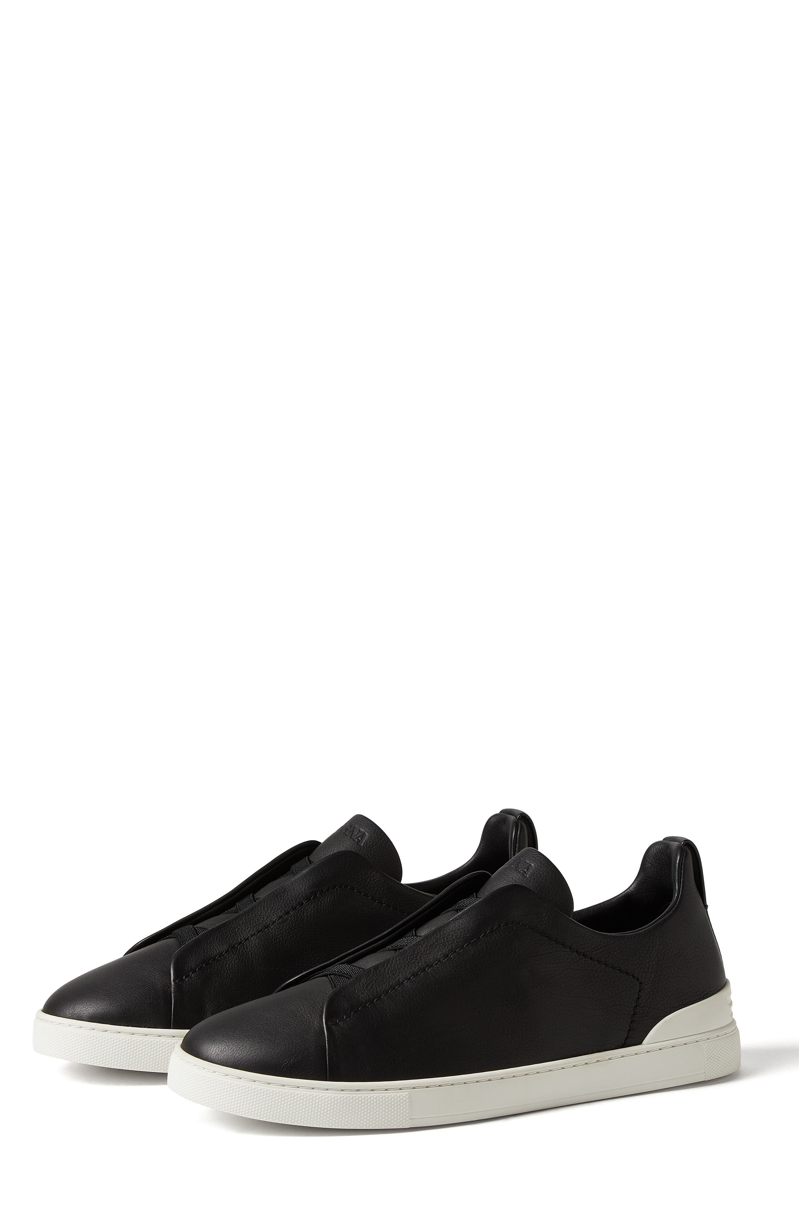 ZEGNA Triple Stitch<sup>™</sup> SECONDSKIN Sneaker, Main, color, Black
