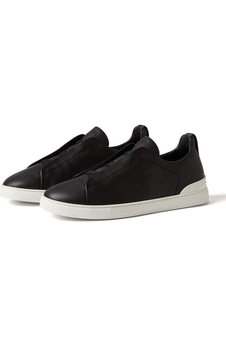 ZEGNA Triple Stitch<sup>™</sup> SECONDSKIN Sneaker, Main, color, Black