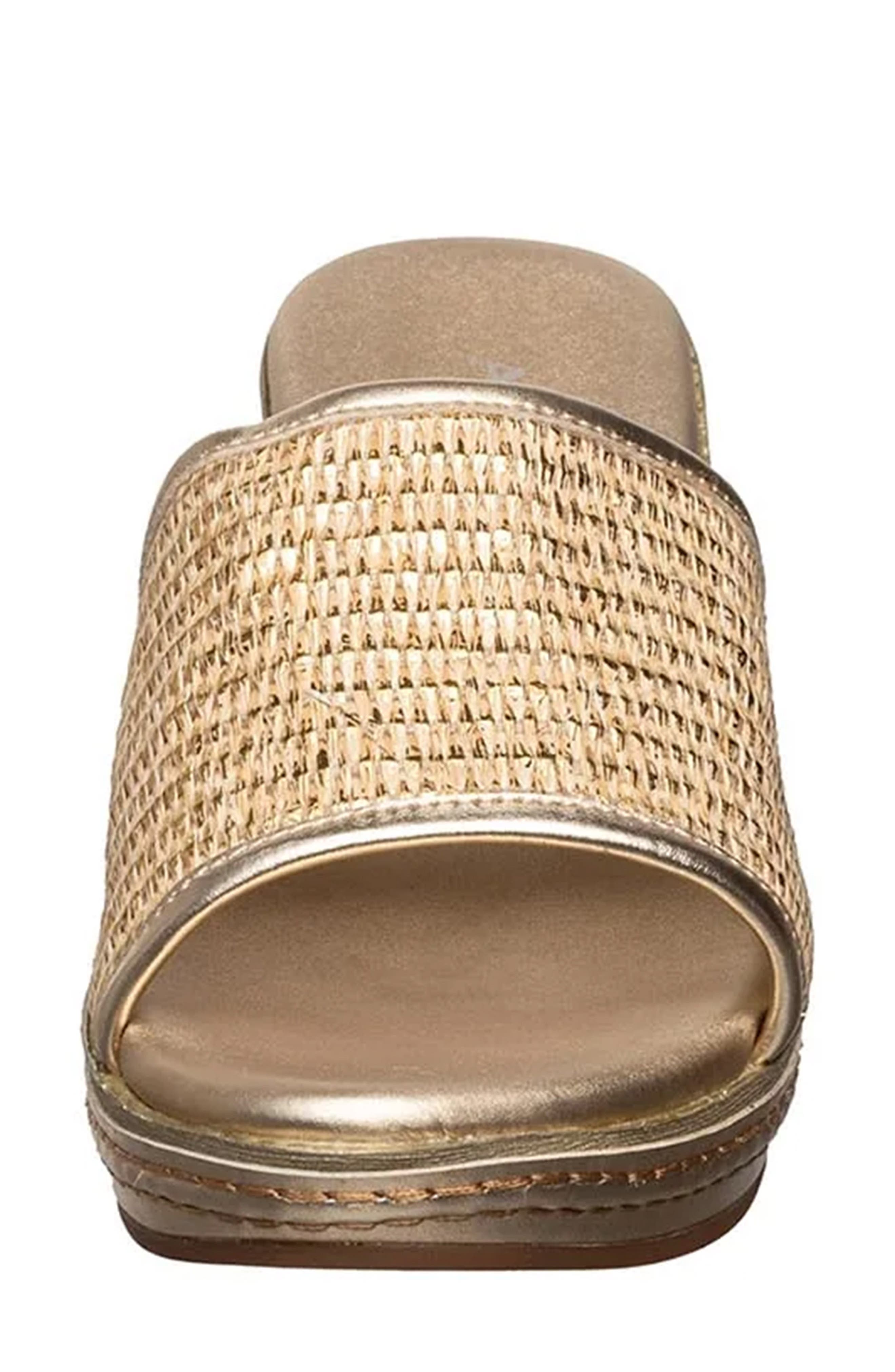 ANTELOPE Donni Platform Wedge Sandal, Alternate, color, Gold