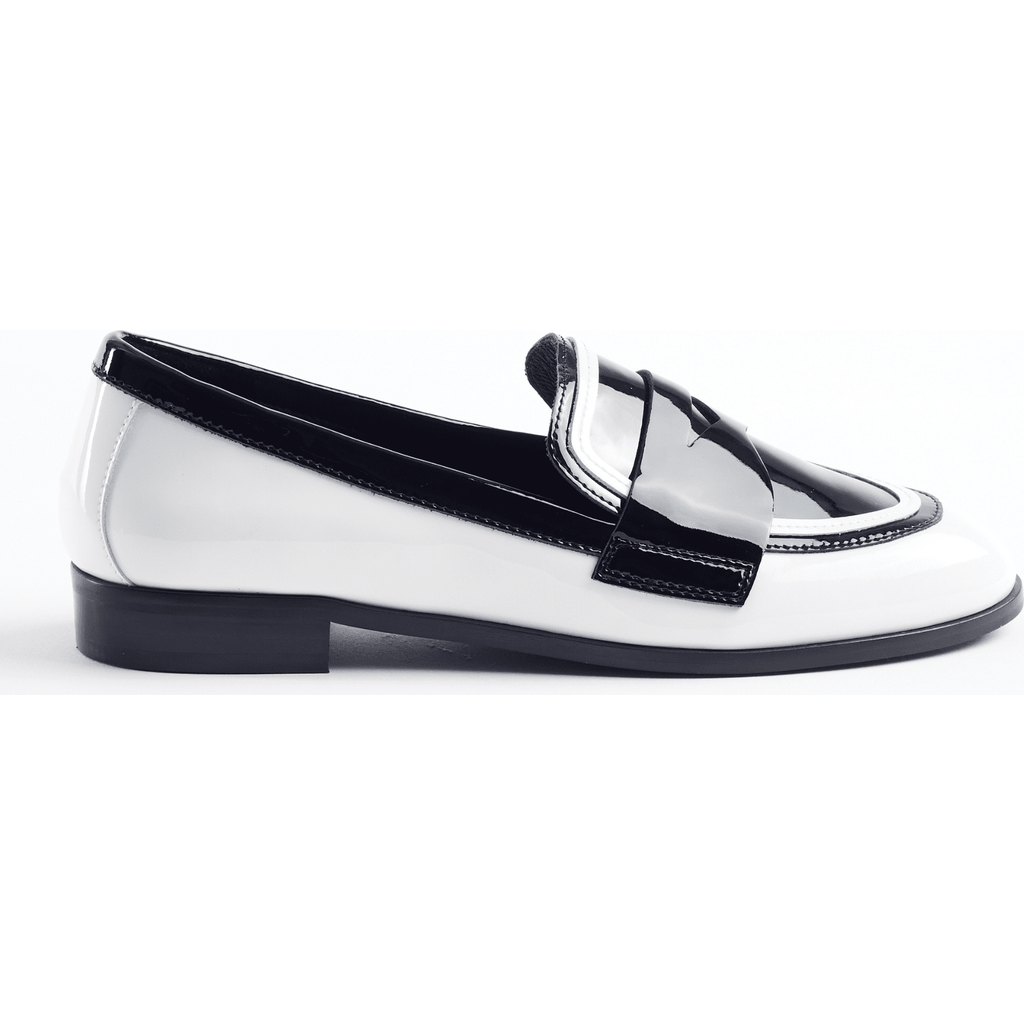 Cecelia New York Kali Loafer in Black/white Multi