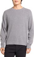 Theory Riland Cable Stitch Cotton Crewneck Sweater