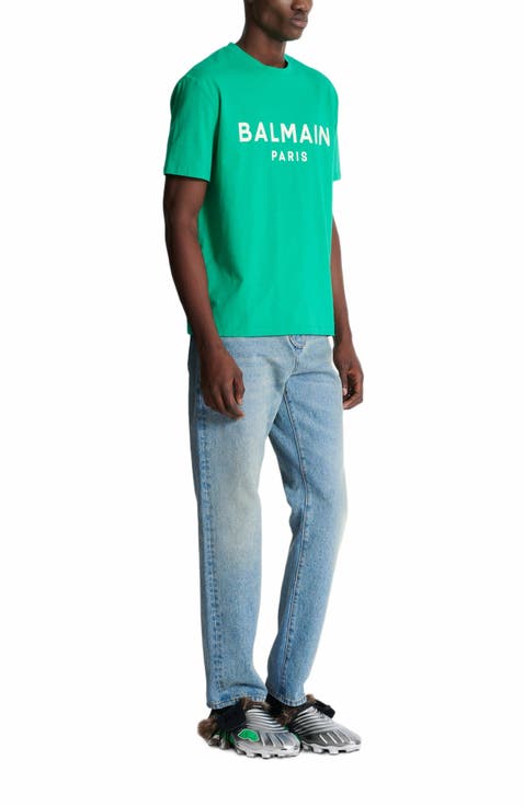 T-Shirt With Balmain Paris Print