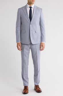 English Laundry Grey Two-Button Mélange Suit