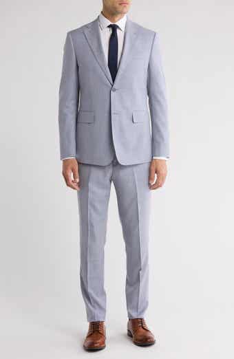 English Laundry Grey Two-Button Mélange Suit