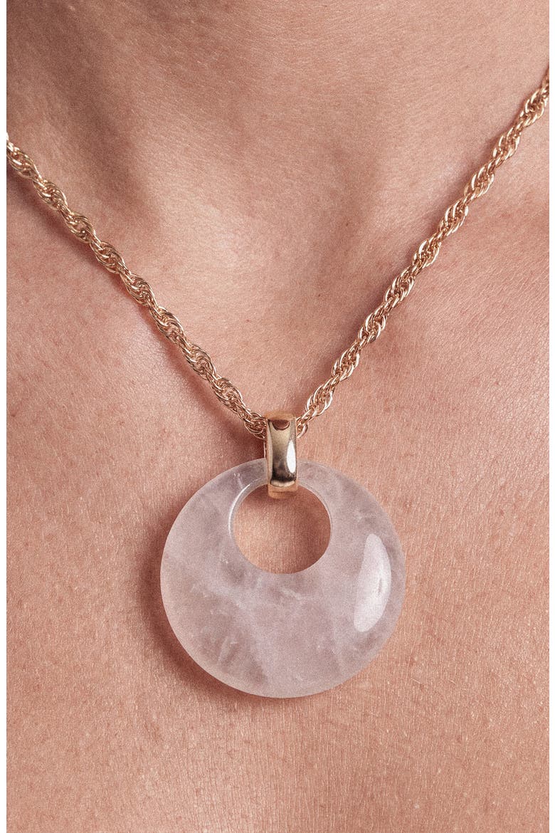 Orbit Resin Necklace, Alternate, color, CLEAR