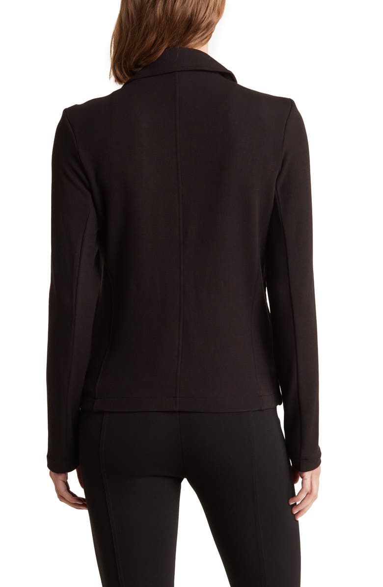T Tahari Fleece Moto Jacket, Alternate, color, 
