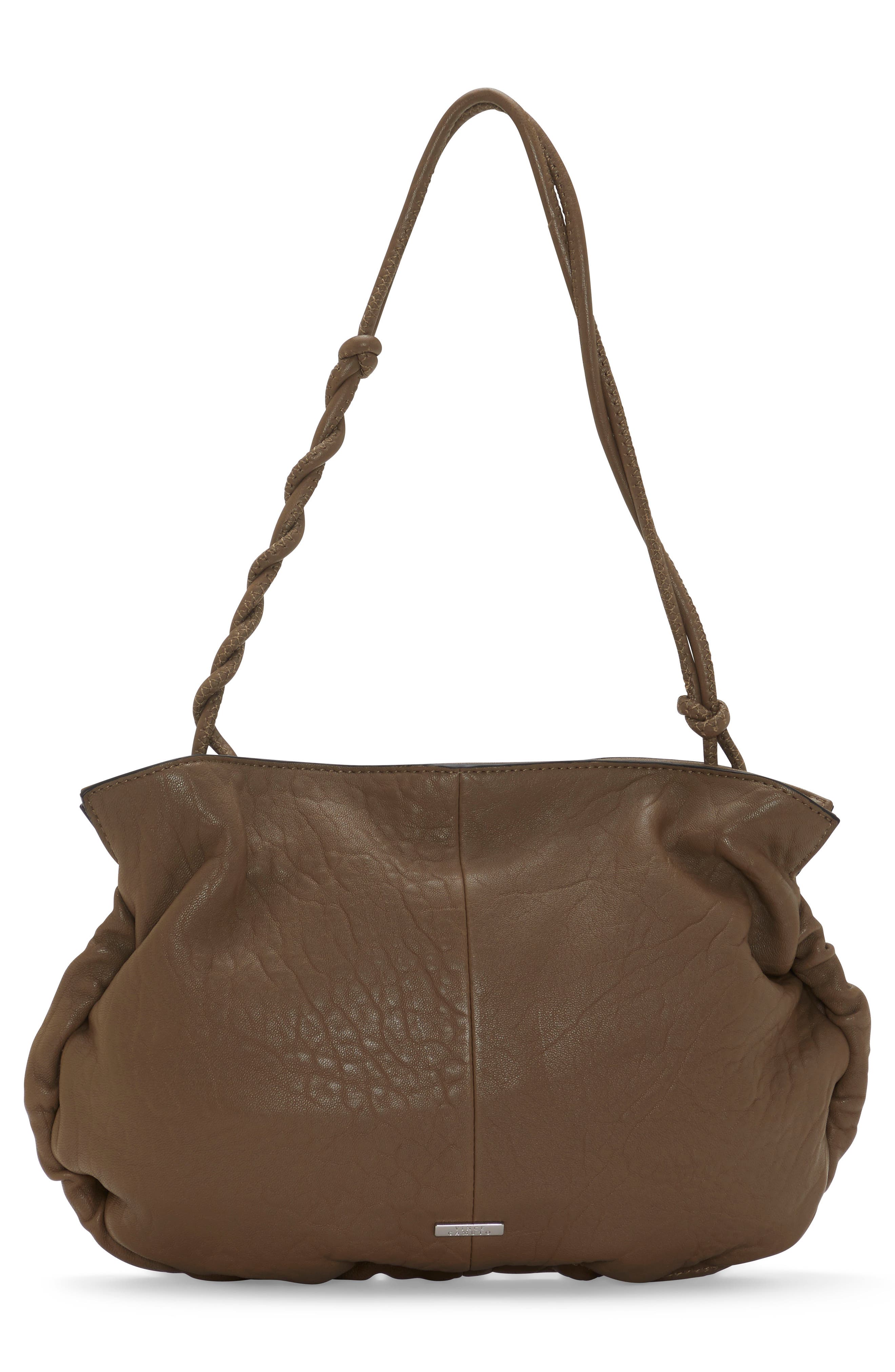 Tally Snake Embossed Leather Top Handle Bag, Alternate, color, DEEP MOSS