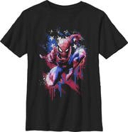 Marvel: Spider-Man Boys Marvel Spider-Man American Pose T Shirt