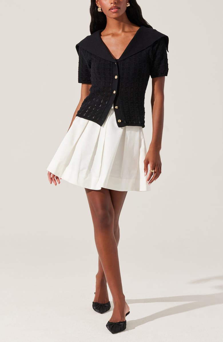 ASTR the Label Analissa Short Sleeve Cardigan, Alternate, color, 