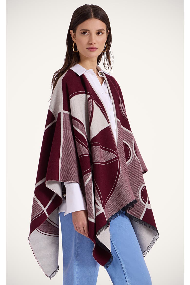 Poncho, Main, color, Eclipse Placée Bordeaux
