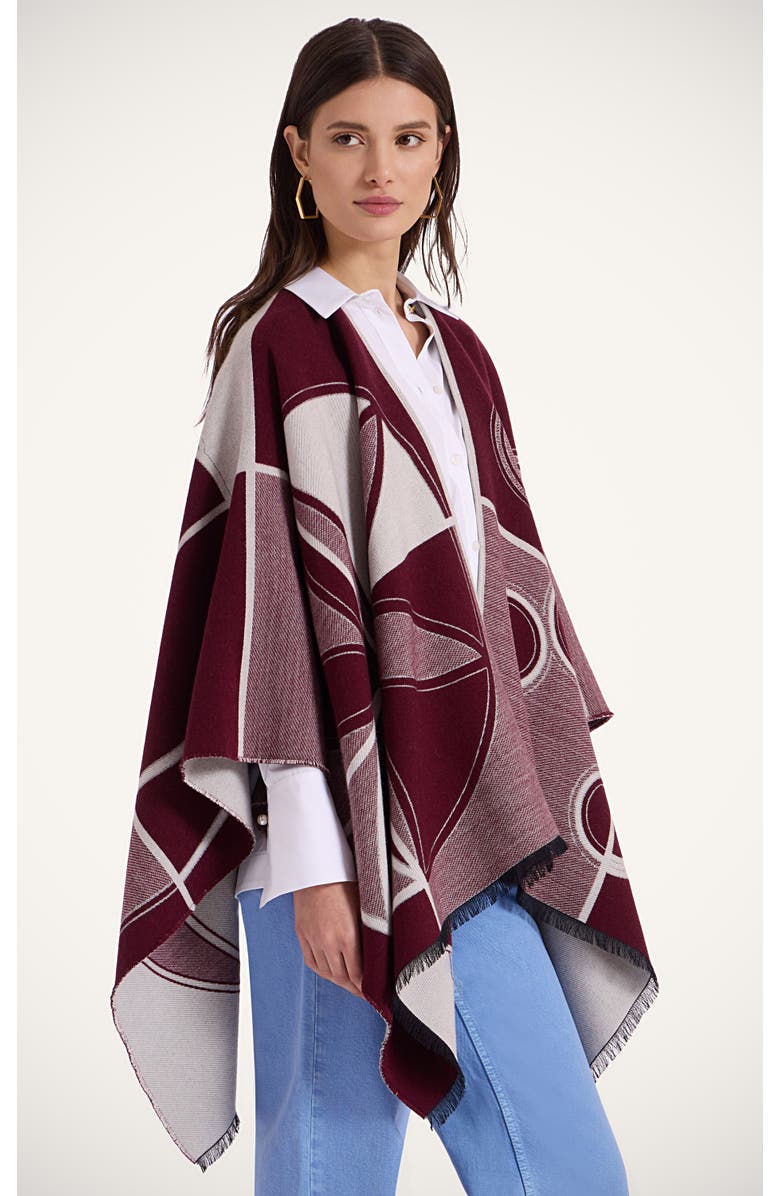 La DoubleJ Poncho, Main, color, Eclipse Placée Bordeaux