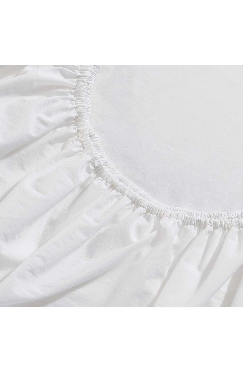 Calvin Klein 200 Thread Count Cotton Percale Sheet Set, Alternate, color, White