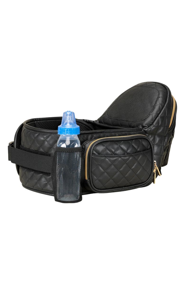 Tushbaby Quilted Faux Leather Hip Seat Carrier, Alternate, color, Vegan Leather