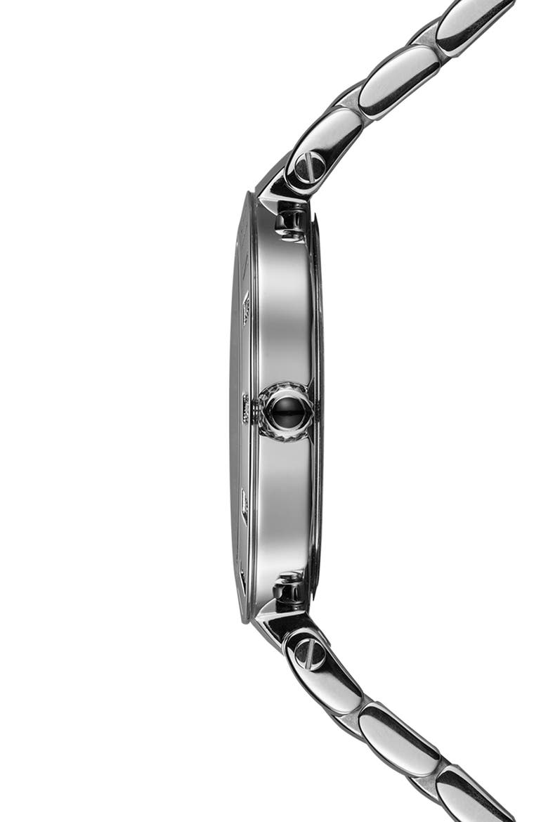 Bijou Diamond Bracelet Watch, 33mm, Alternate, color, SILVER/WHITE