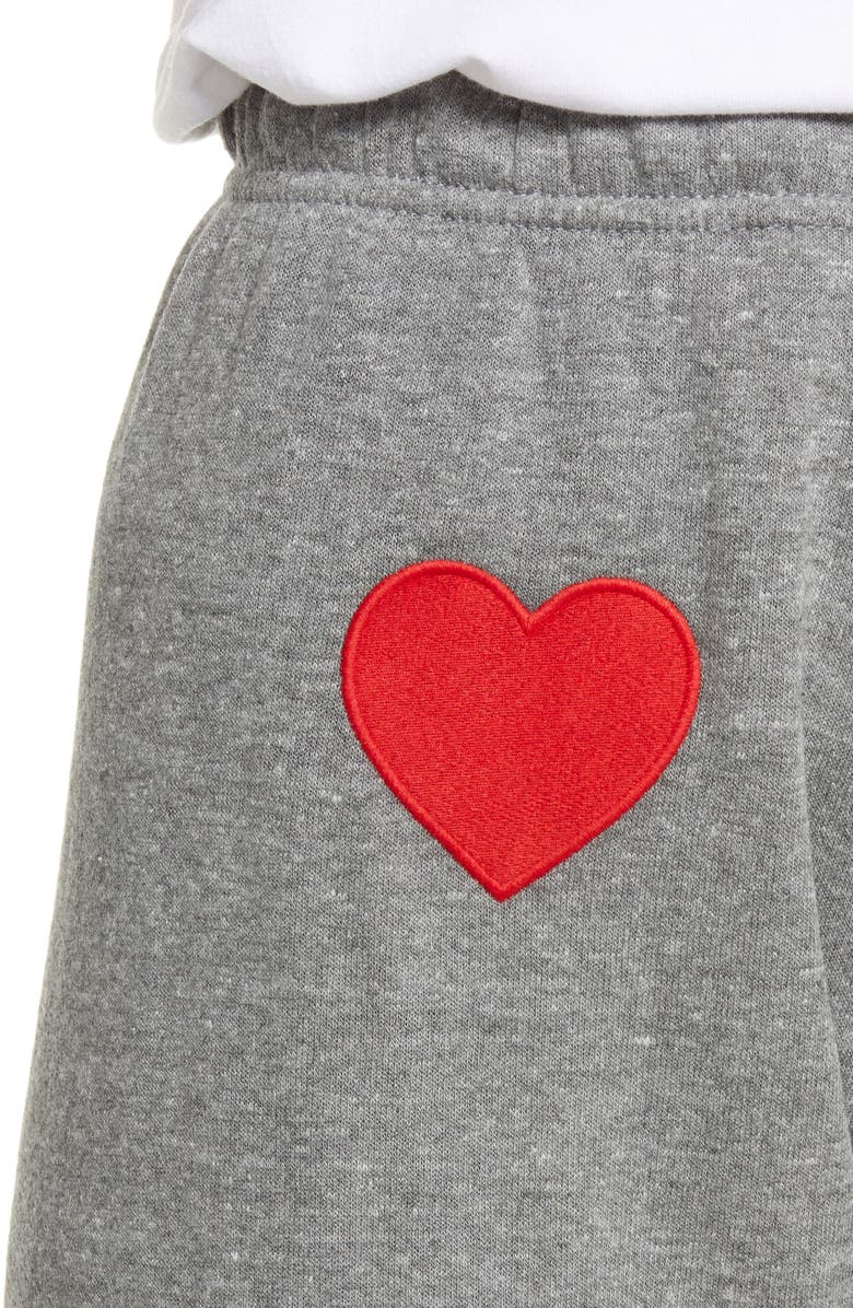 Aviator Nation Heart Appliqué Sweatpants, Alternate, color,