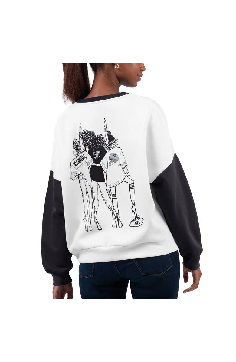 G-III 4HER BY CARL BANKS Women's G-III 4Her by Carl Banks White Las Vegas Raiders A-Game Pullover Sweatshirt, Alternate, color, White