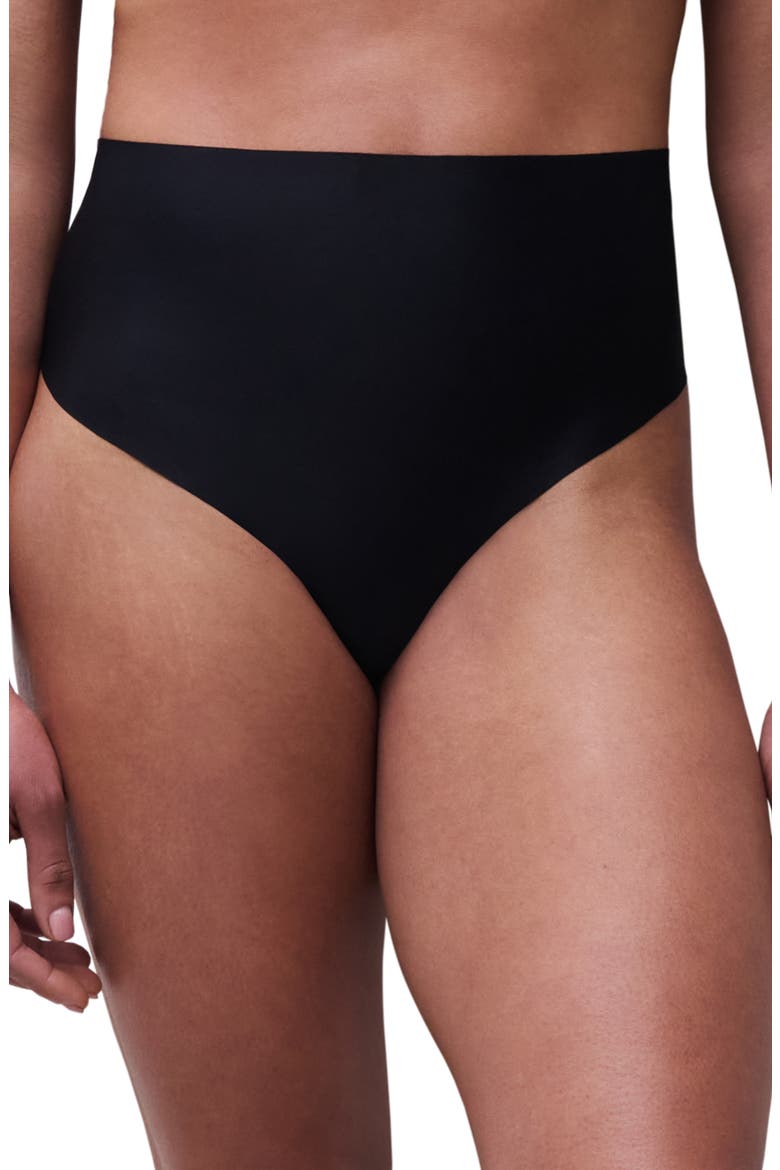 Defi High Waist Thong, Main, color, BLACK