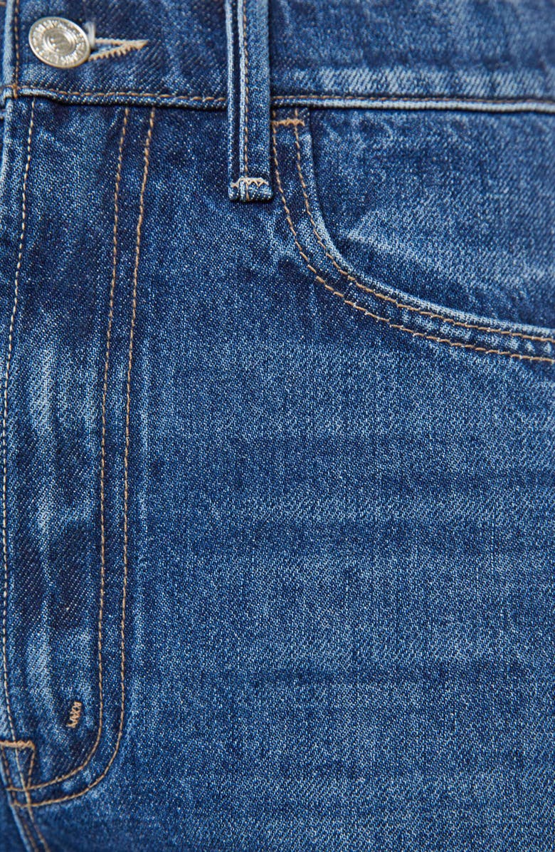 MOTHER The Half-Pipe Frayed High Waist Bermuda Shorts, Alternate, color, Did You Bring Me Anything