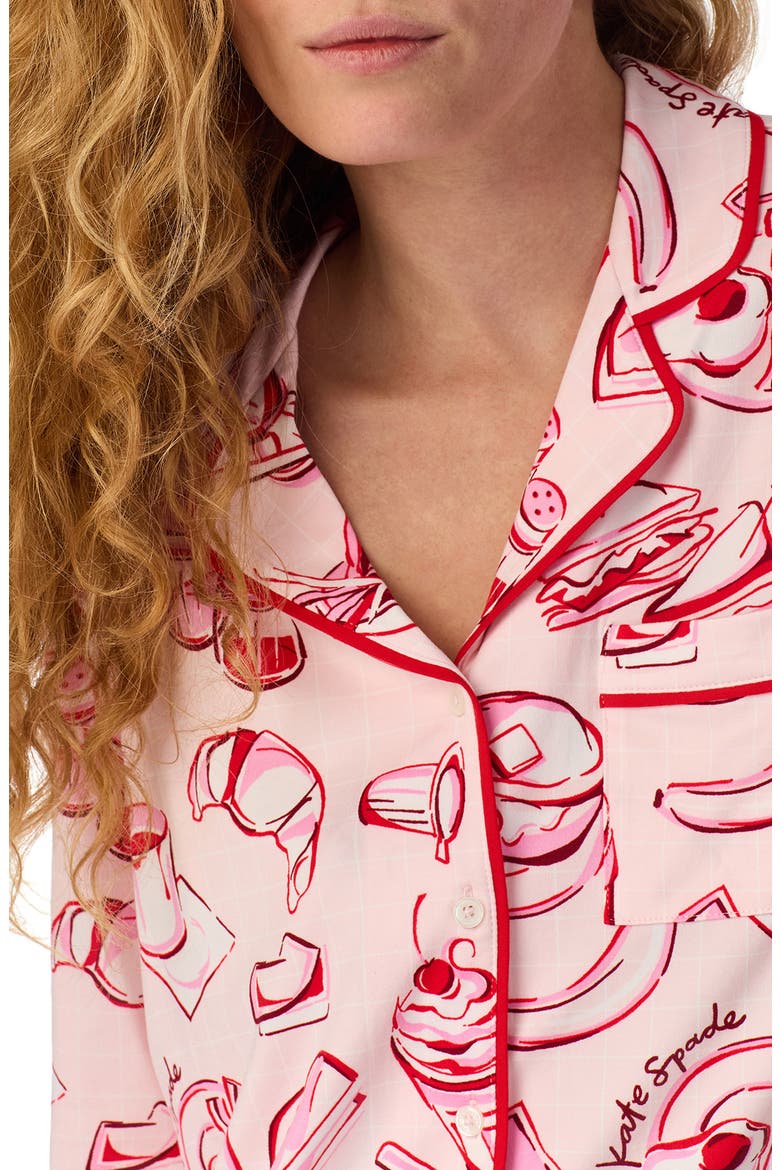 print crop pajamas, Alternate, color, PINK/ PRINT