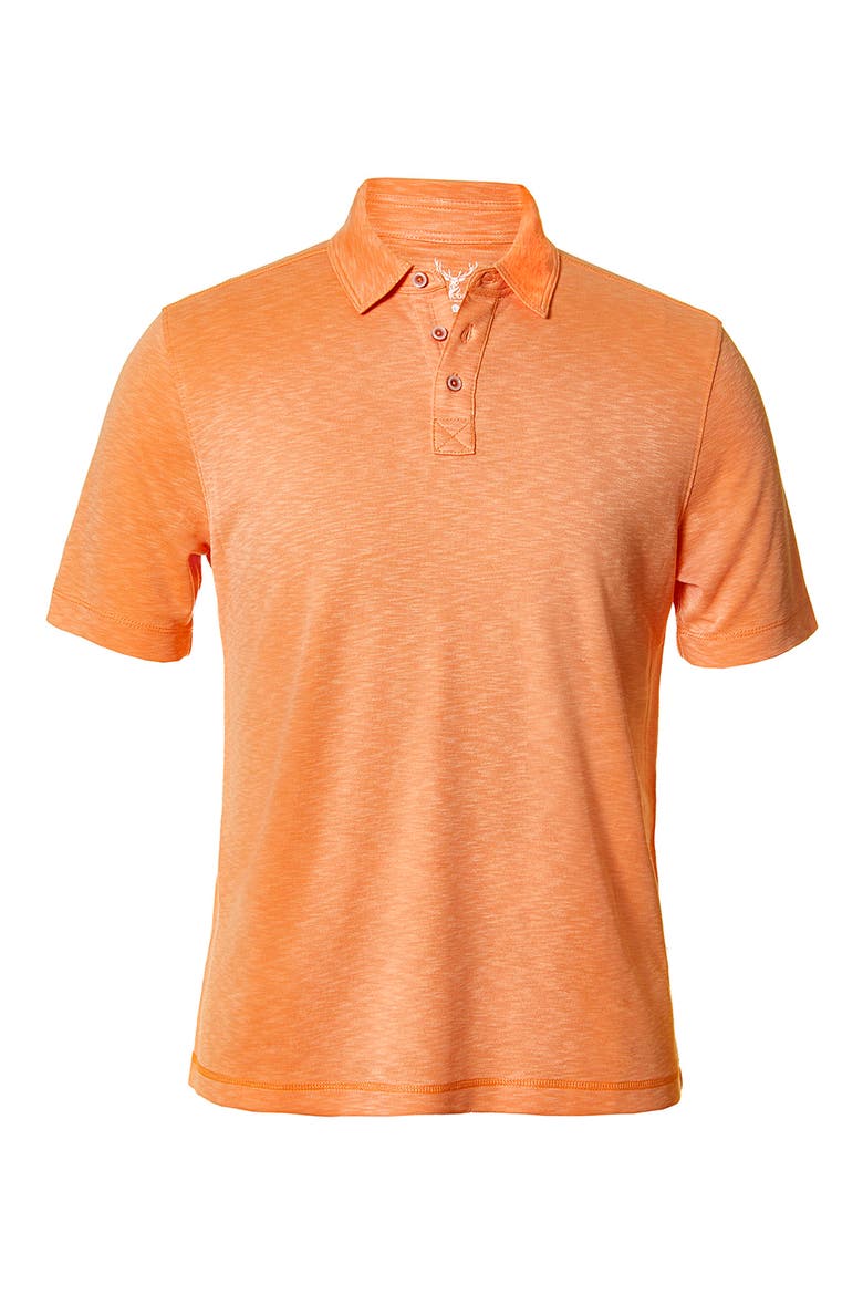 Polynosic Short Sleeve Polo, Main, color, TANGERINE