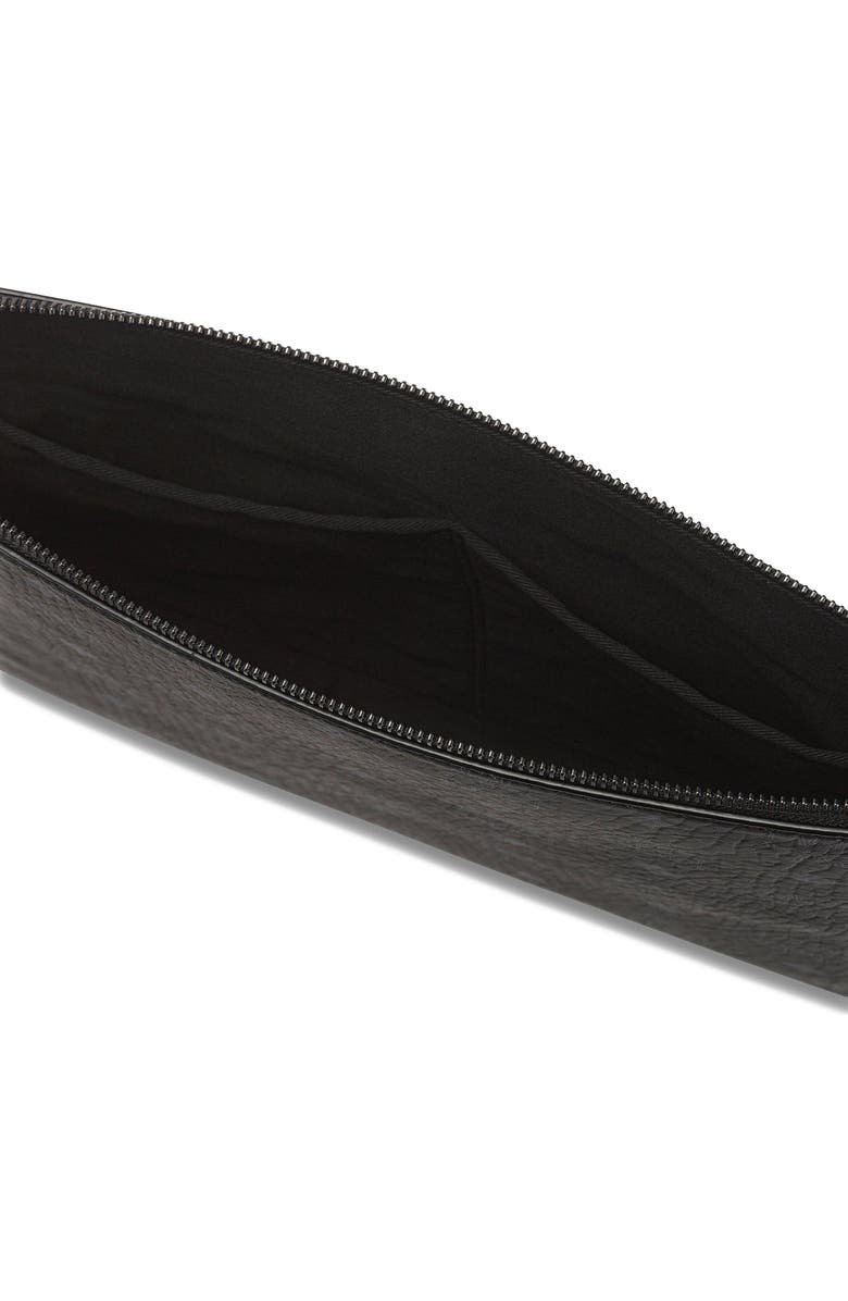 MCM Diamond Wristlet Pouch in Visetos, Alternate, color, Black