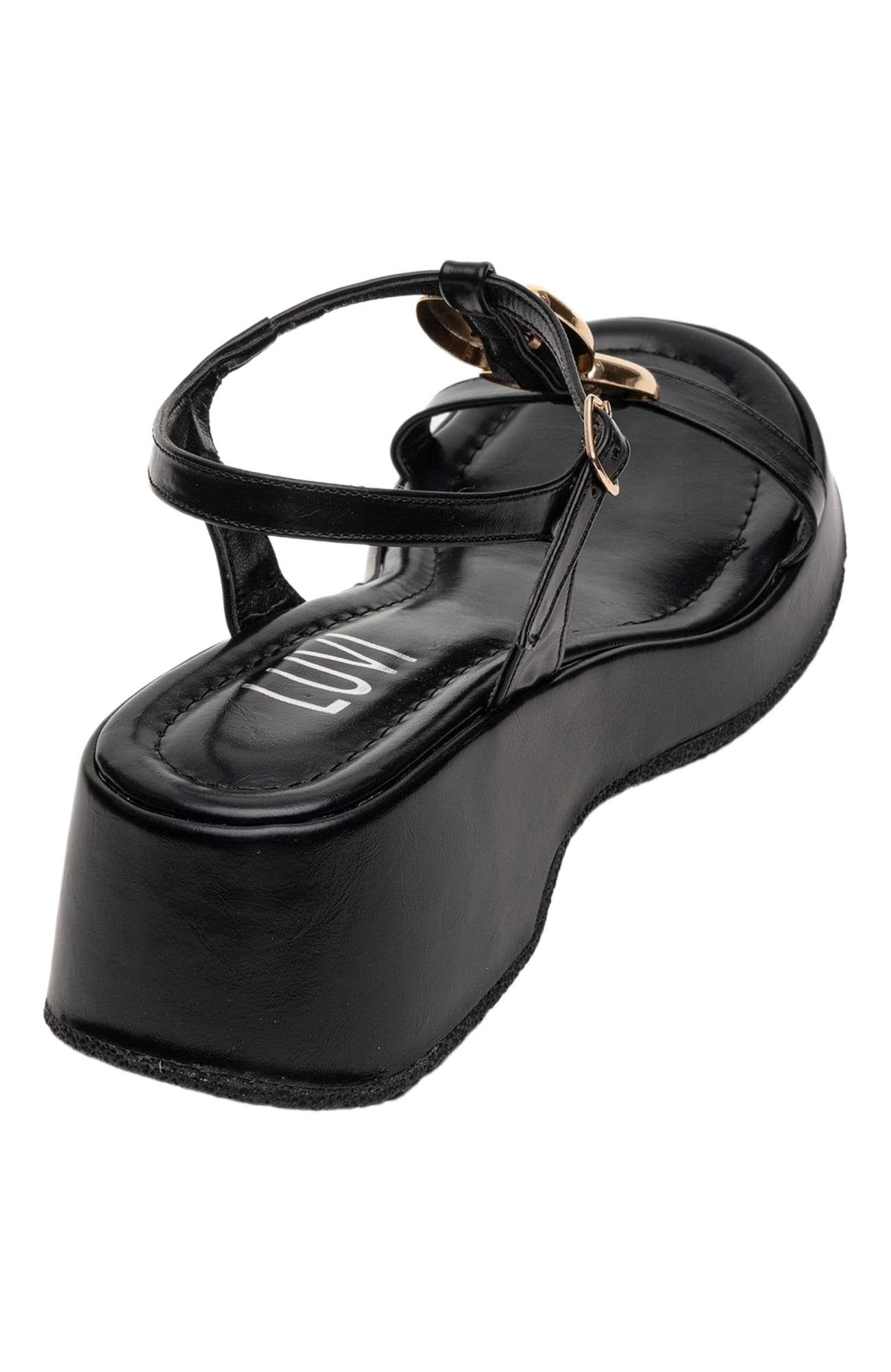 Prologue Shoes Kerry Buckle Platform Sandal, Alternate, color, 