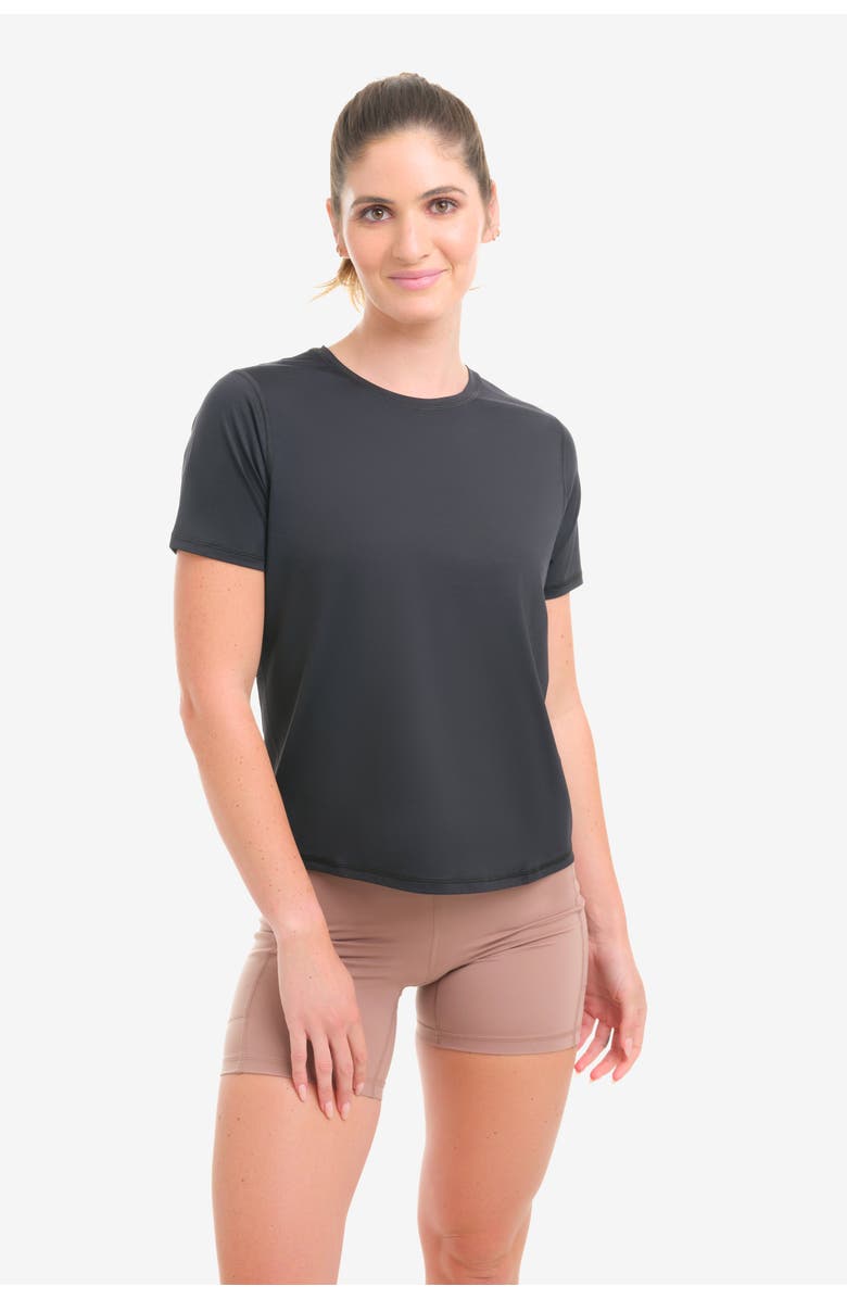 BloqUV Women's Short Sleeve Relaxed Crew Shirt, Alternate, color, Black
