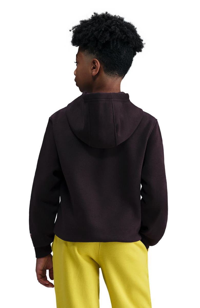 Nike Kids' Club Fleece Hoodie, Alternate, color, Burgundy/ Ash