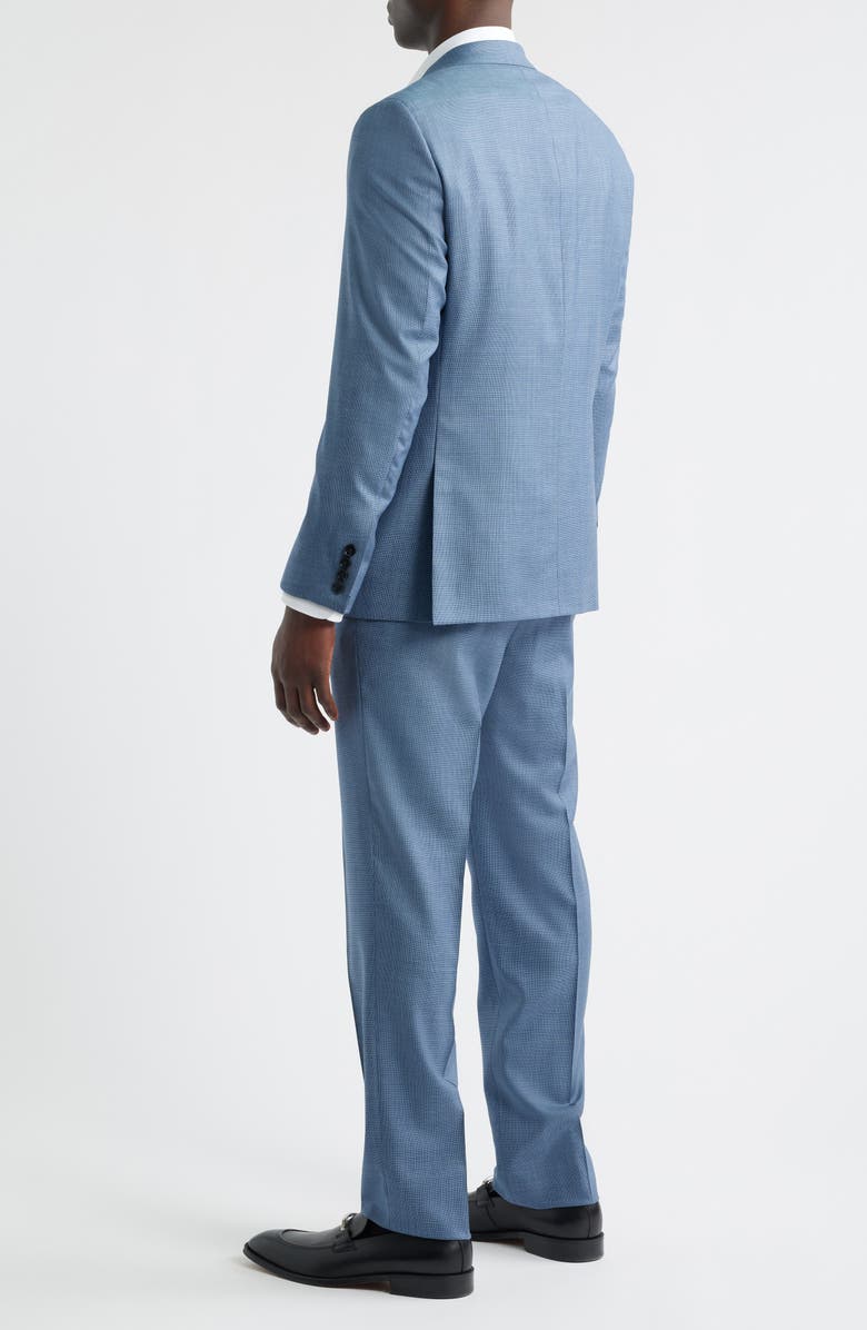 Heritage Gold Textured Light Blue Wool Suit, Alternate, color, Blue