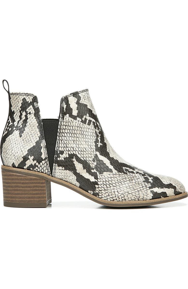 Dr. Scholl's Teammate Pointed Toe Snakeskin Embossed Ankle Bootie, Alternate, color,