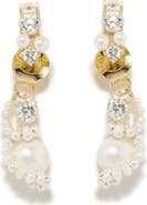 COMPLETEDWORKS Freshwater Pearl & Cubic Zirconia Drop Earrings