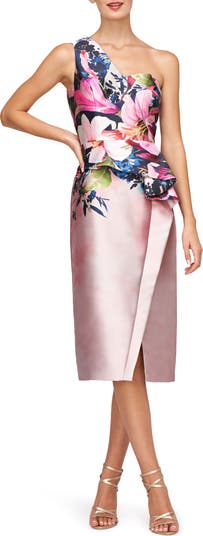 Kay Unger Dariana One Shoulder Cocktail Dress Nordstrom