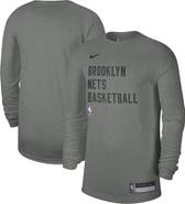 Nike Unisex Nike Heather Gray Brooklyn Nets 2023/24 Legend On-Court Practice Long Sleeve T-Shirt