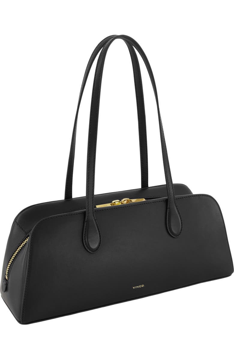 Vince Athene Nappa Leather East/West Shoulder Bag, Alternate, color, Black