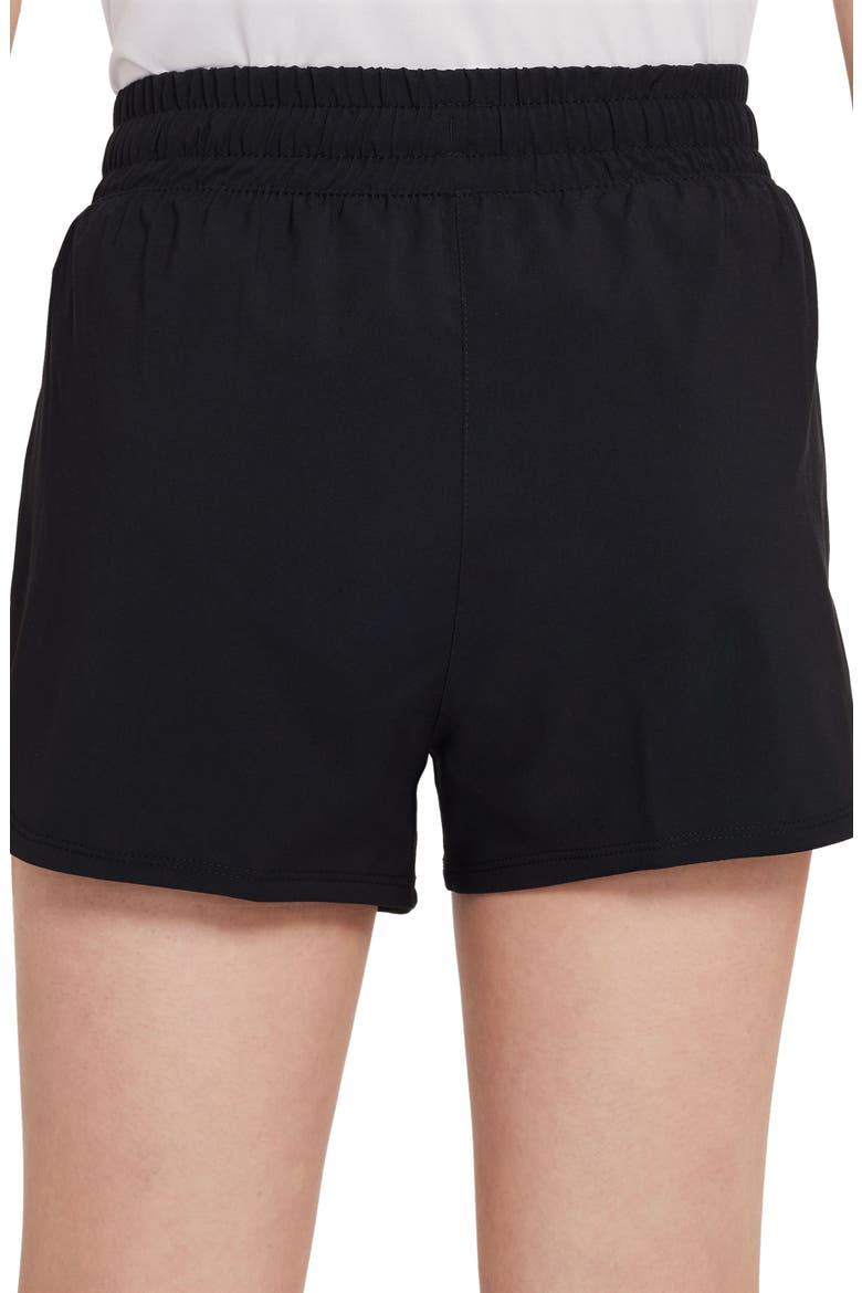 Kids' Dri-FIT One Training Shorts, Alternate, color, 010 BLACK/WHITE