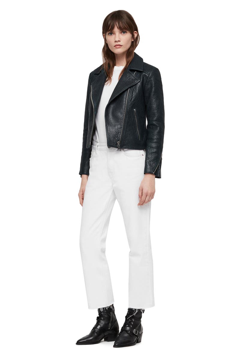 AllSaints Pataya Moto Jacket, Alternate, color, 