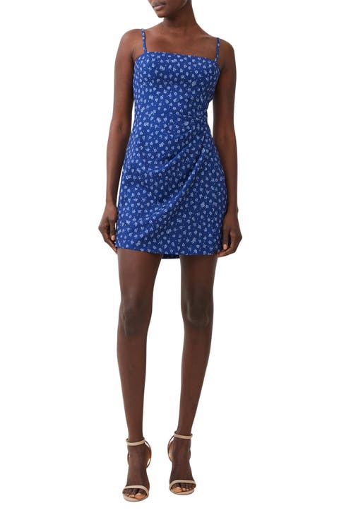 Aura Whisper Floral Faux Wrap Sundress