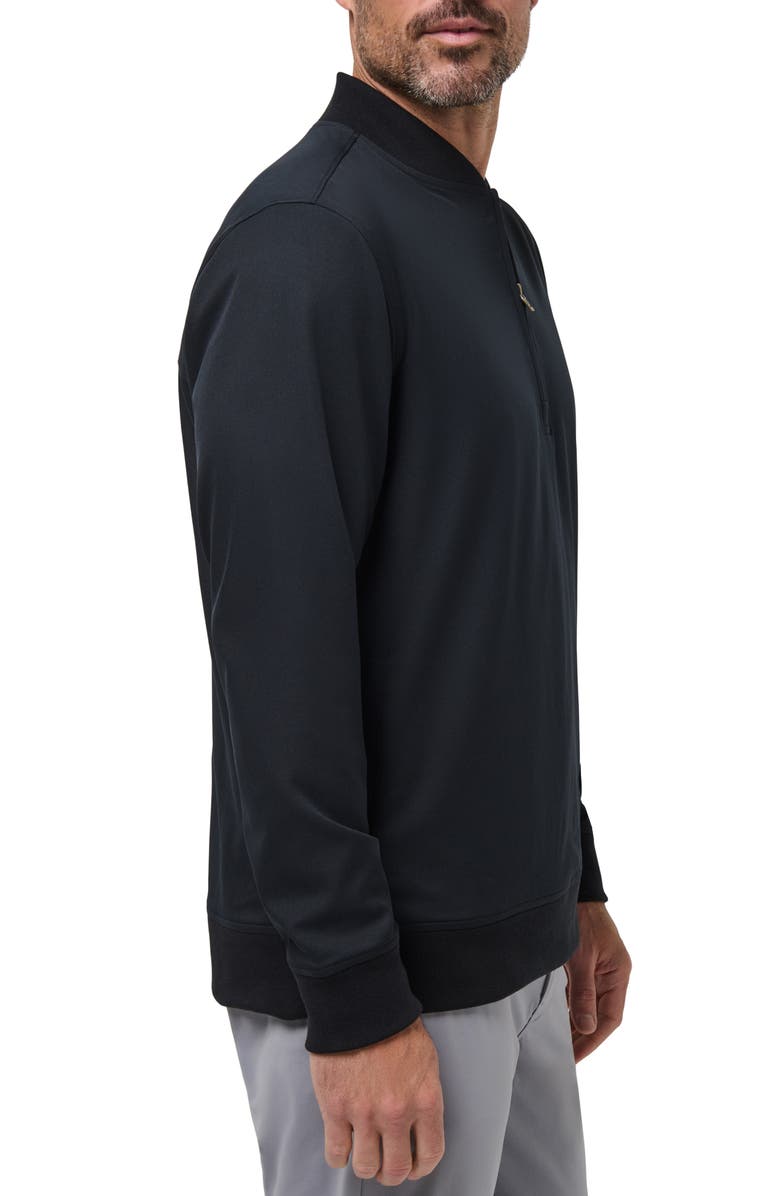 TravisMathew Highway Quarter Zip Pullover, Alternate, color, Black