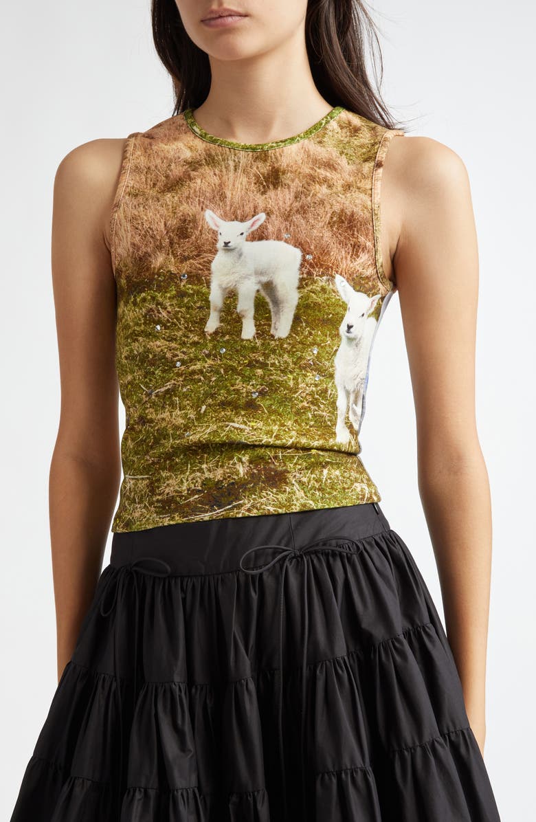 Sandy Liang Soda Embellished Tank, Alternate, color,