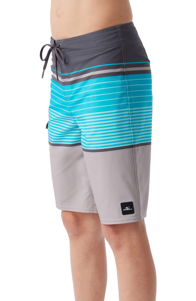 O'Neill Kids' Lennox Stripe Board Shorts, Alternate, color,