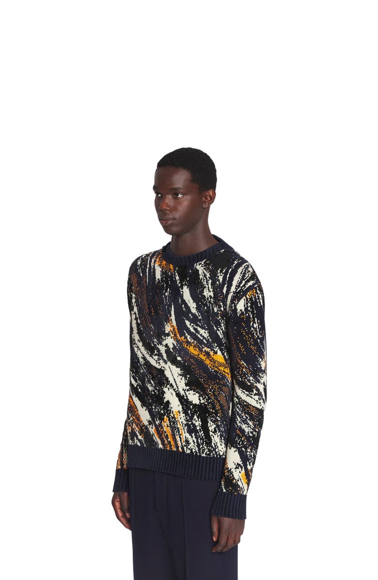 Lanvin ABSTRACT JACQUARD SWEATER, Main, color, 