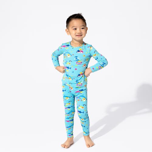 Bellabu Bear Kids' Baby Shark Set Of 2 Piece Pajamas In Baby Shark