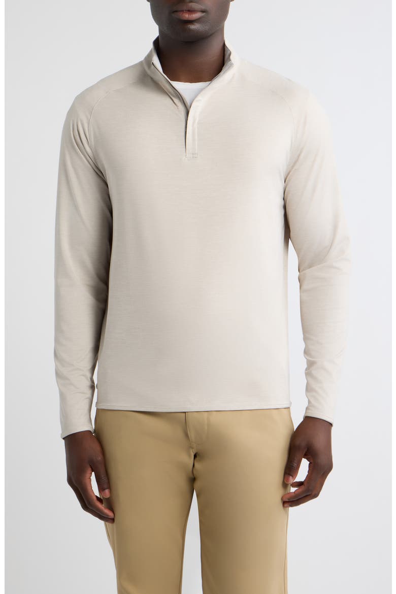 Crown Crafted Stealth Performance Quarter Zip Pullover, Main, color, GREY MIST