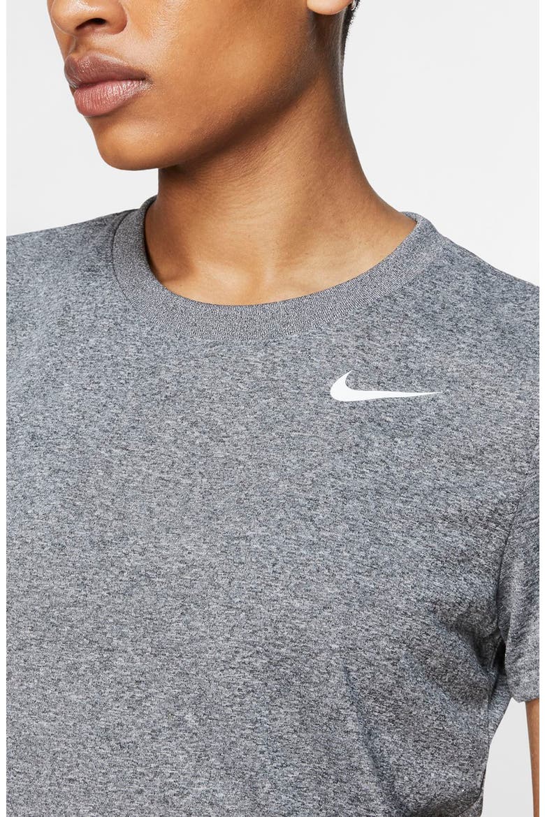 Dry Legend Training Tee, Alternate, color, BLACK/ HEATHER