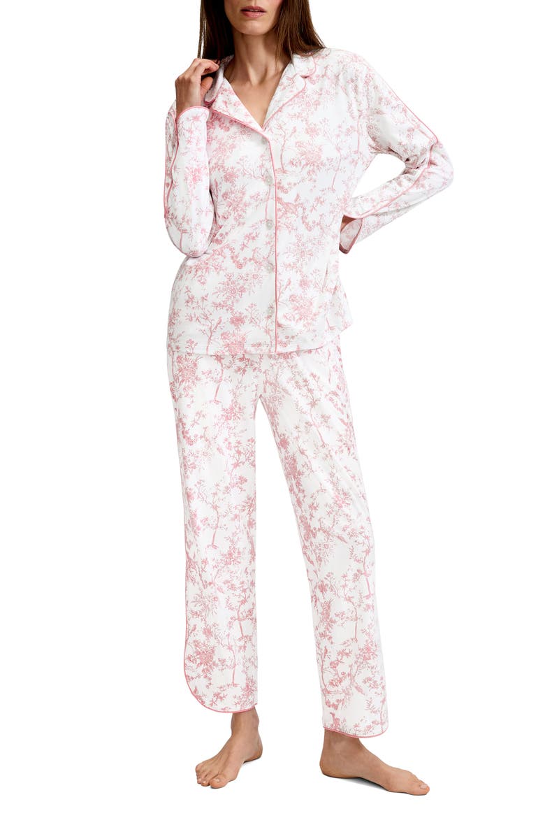 Margaux Lightweight Pima Cotton Pajamas, Main, color, PINK