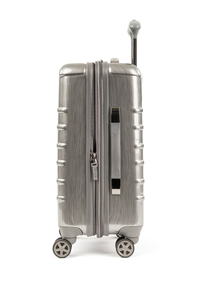 Rollmaster™ Lite 20" Expandable Carry-on Hardside Spinner Luggage, Alternate, color, SILVER